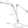 Humanscale Element Disc LED Task Light - Ergonomic Desk Lamp (White) Image 5