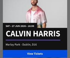 Calvin Harris ticket