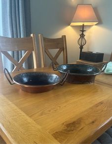 Antique French Copper Pans/Preserve Pans