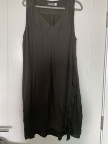 Dark Olive Green Mint Velvet Dress