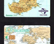 2004 Cyprus GB3 Cyprus the Island of Love Cosmophones Public Phone (Siemens - S35 (Module 35)) Phone Card