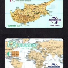 2004 Cyprus GB3 Cyprus the Island of Love Cosmophones Public Phone (Siemens - S35 (Module 35)) Phone Card