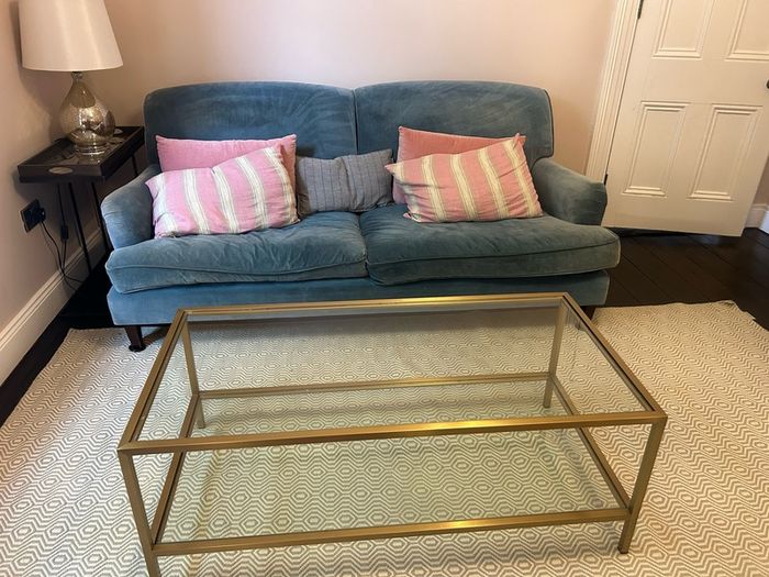 Neptune Brushed Brass coffee table