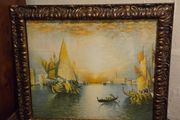 Ribcowsky Lithograpgh "Traders in Venice" Framed