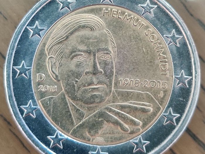 2 Euro Germany 2018 J Helmut Schmidt