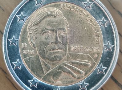 2 Euro Germany 2018 J Helmut Schmidt