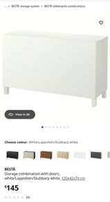 IKEA besta storage unit white