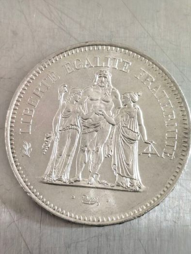 50 Francs Hercules silver coin