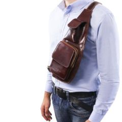 Leather Crossover bag - Tuscany Leather Firenze