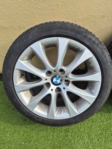 Bmw 17" Alloy wheels 5x120 V.good Tyres