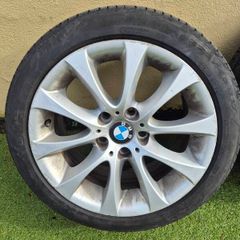Bmw 17" Alloy wheels 5x120 V.good Tyres