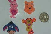 Winnie The Pooh Resin Cabochon pk. 4