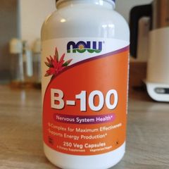 NOW FOODS i-Herb B-100 Vitamin B complex 100mg 250 capsules