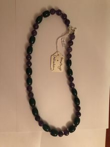 Amethyst & Chalcedony necklace