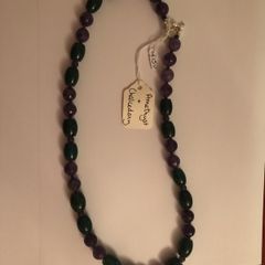 Amethyst & Chalcedony necklace