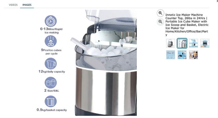 Counter top Ice Making Machine