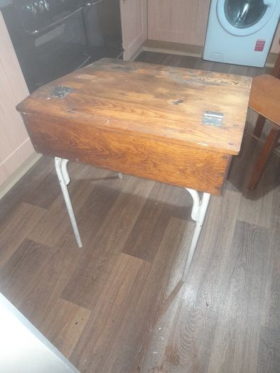 Beautiful Old Childs School Desk and Chair