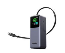 UGREEN 20000mAh 165W Power Bank Fast Charging, Built-in Retractable USB C Cable 3-Way Output Laptop Portable Charger