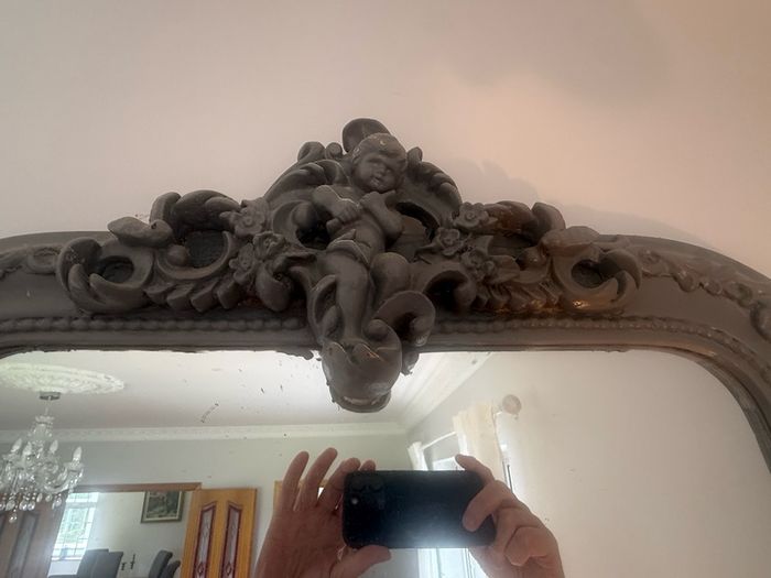 hall table and mirror