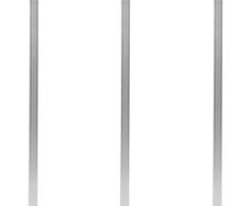 Fence Posts 3 pcs Aluminium 185 cm
