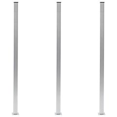 Fence Posts 3 pcs Aluminium 185 cm
