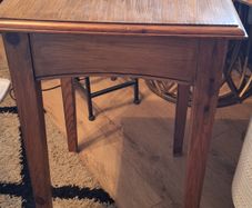 Solid Handcrafted Lamp Table