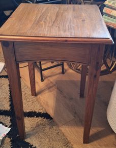 Solid Handcrafted Lamp Table