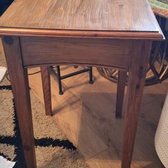 Solid Handcrafted Lamp Table