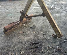 fertilliser crane pallet forks