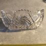 Crystal Bowl Vase Vintage 1980 s Crushed Crystal Boat Crystal Candy Dish Fruit Luxury Crystal Bowl For Party Table Boat Bowl no stamp Image 2