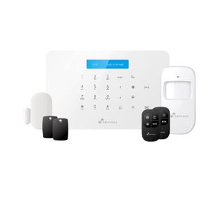 Nivian Alarm system for home and business without monthly costs | Wifi/GSM alarm set | remote control via Tuya app | easy installation without cables