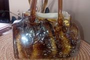 Glass Purse Vase