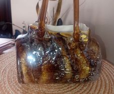 Glass Purse Vase
