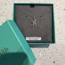 K - Sterling Silver Initial with Cubic Zirconia stones - BRAND NEW Image 2