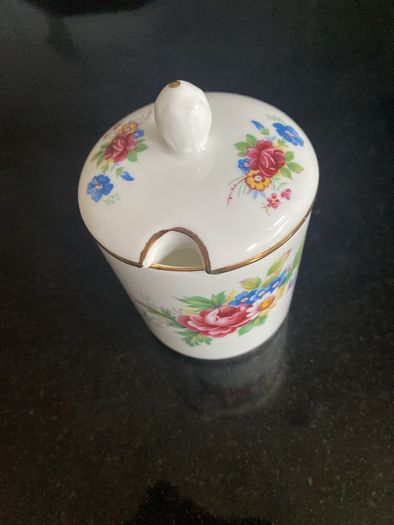 Vintage Royal Grafton floral lidded sugar dish
