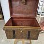 Small Antique Tin steamer trunk Image 2