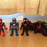 Spider-Man Arachnid&  bike & Captain America figure Image 3