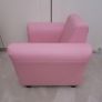 Toddler pink armchair and footstool Image 7