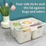 Brand New Food storage containers with lid sieve for vegetable storage, Image 3