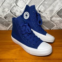 Boys Converse All Star Chuck Taylor II Lunarlon Blue Hi Top Trainers UK3.5 EU36
