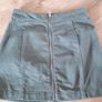 H+M khaki denim mini skirt size uk8 Image 4