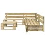 4 Piece Garden Lounge Set Pallets Wood Image 3