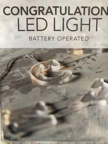 Congratulations LED Battery lights