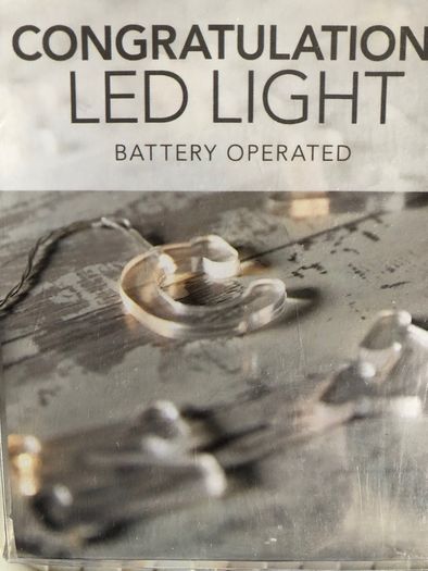 Congratulations LED Battery lights