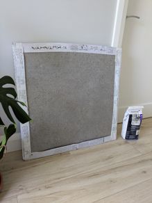 Grey porcelain floor tiles - 80 x 80 cm each
