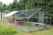 6x3m Hen run Free cover, galvanised heavy duty bars 32mm