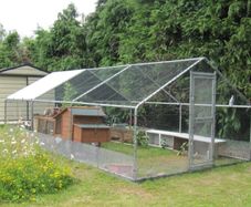 6x3m Hen run Free cover, galvanised heavy duty bars 32mm
