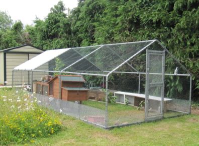 6x3m Hen run Free cover, galvanised heavy duty bars 32mm