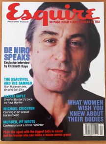 ESQUIRE Magazine Feb 1994 Robert De Niro / Martin Scorsese