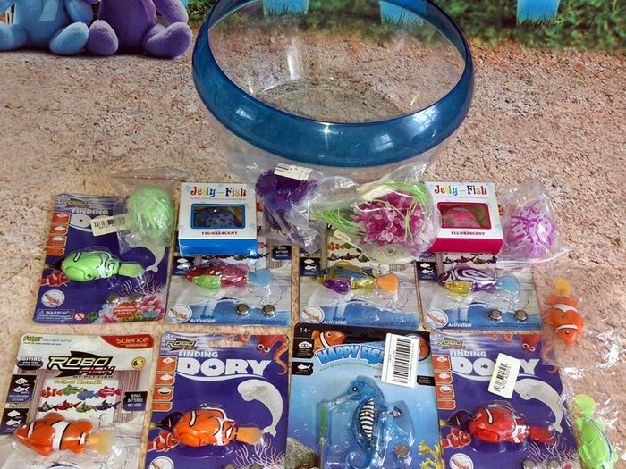 Bundle - Aquarium Robo Fishes Jellyfishes Robo Seahorse Aqua Plants RF101